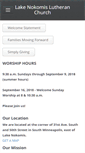 Mobile Screenshot of lakenokomischurch.org